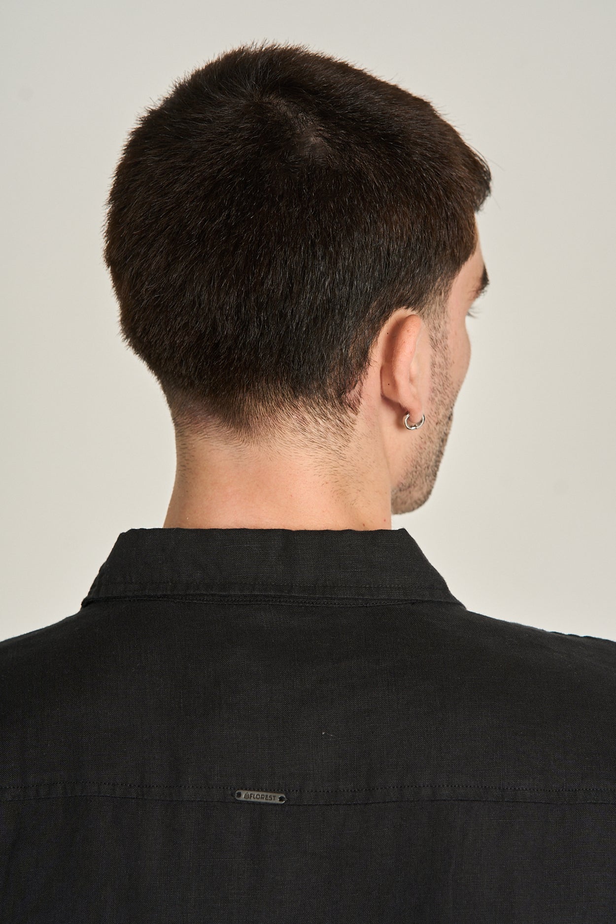 Camisa Puro Linho ML Preto