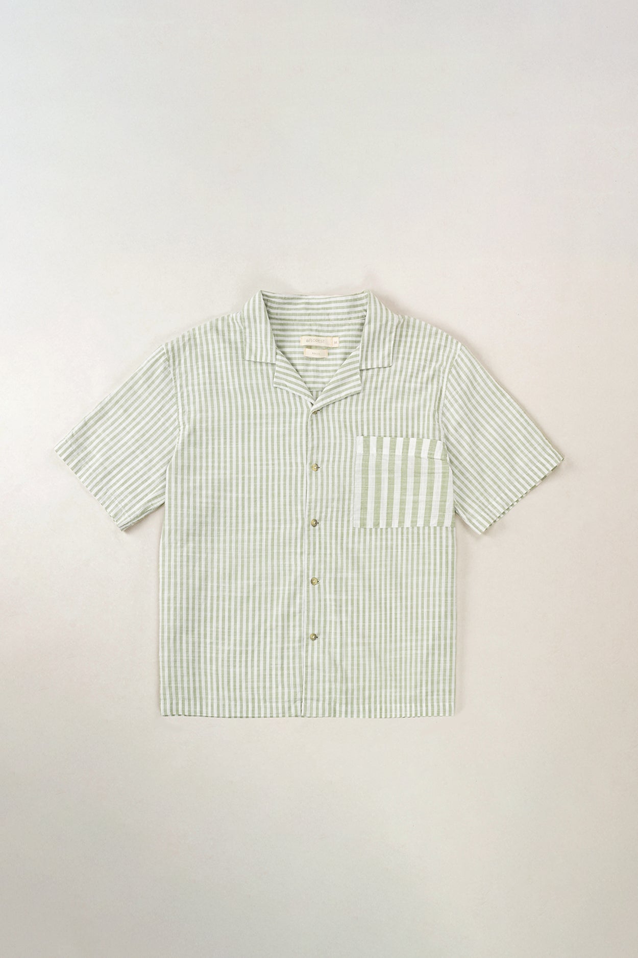 Camisa Cubana MC Listras Oliva