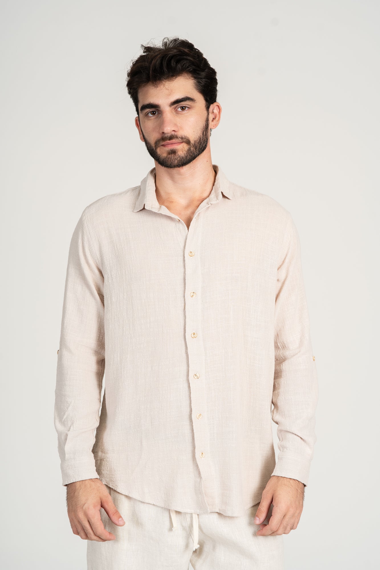 Camisa Rústica ML Areia