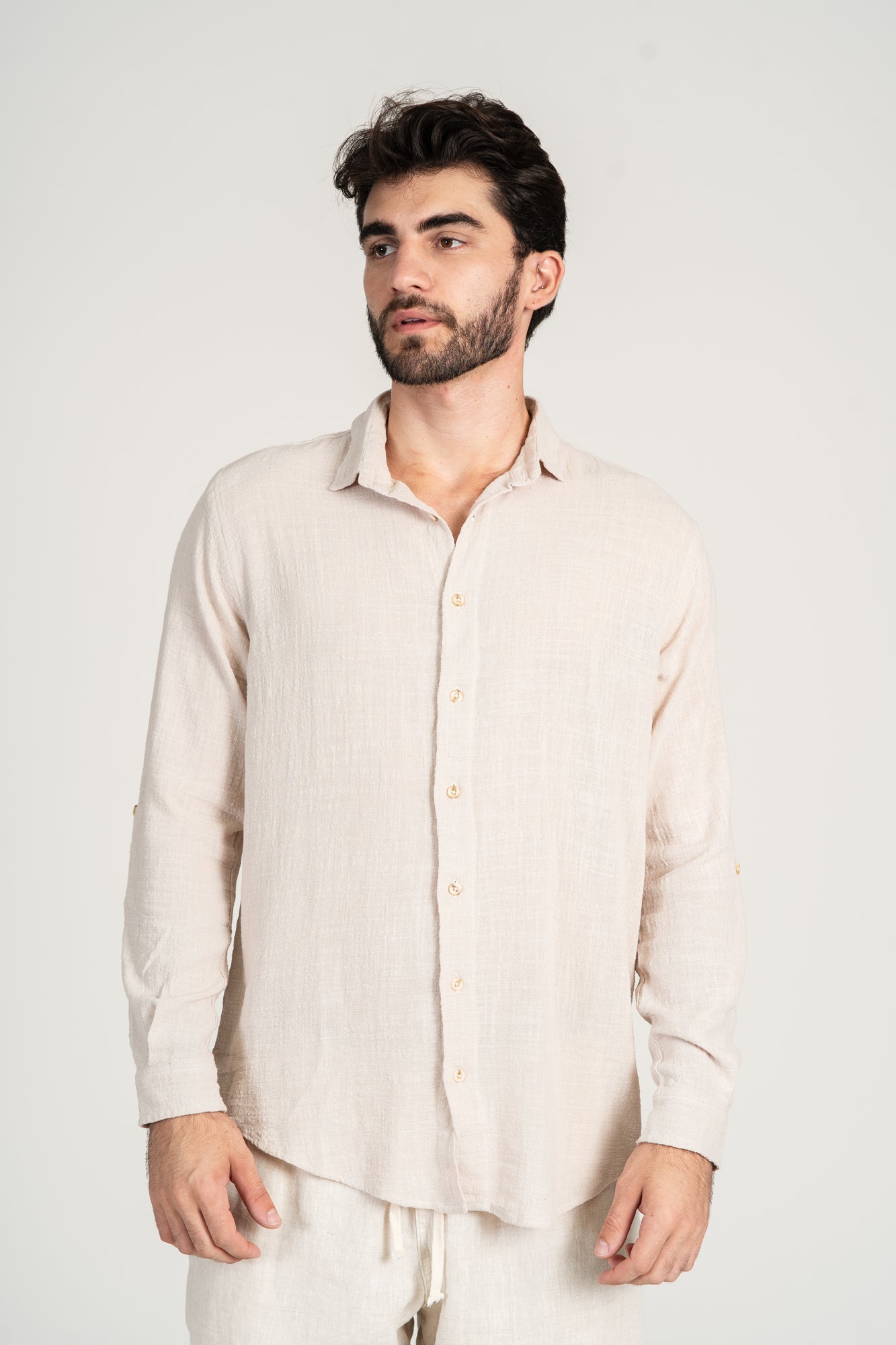 Camisa Rústica ML Areia