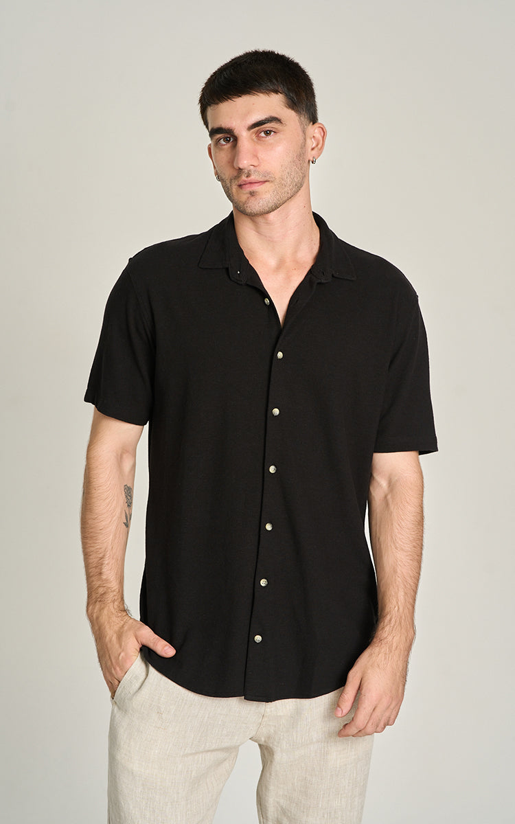 Camisa Canhamo Mc Preto
