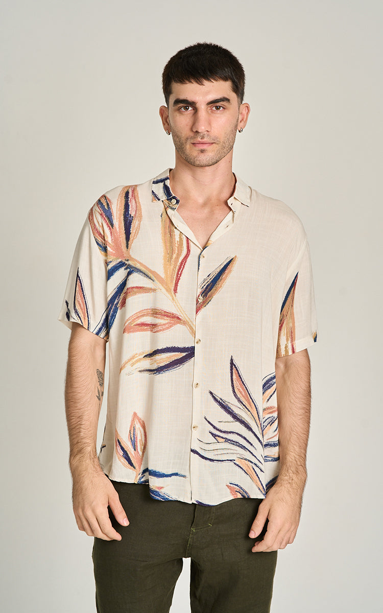 CAMISA HOBBY MC Off-White