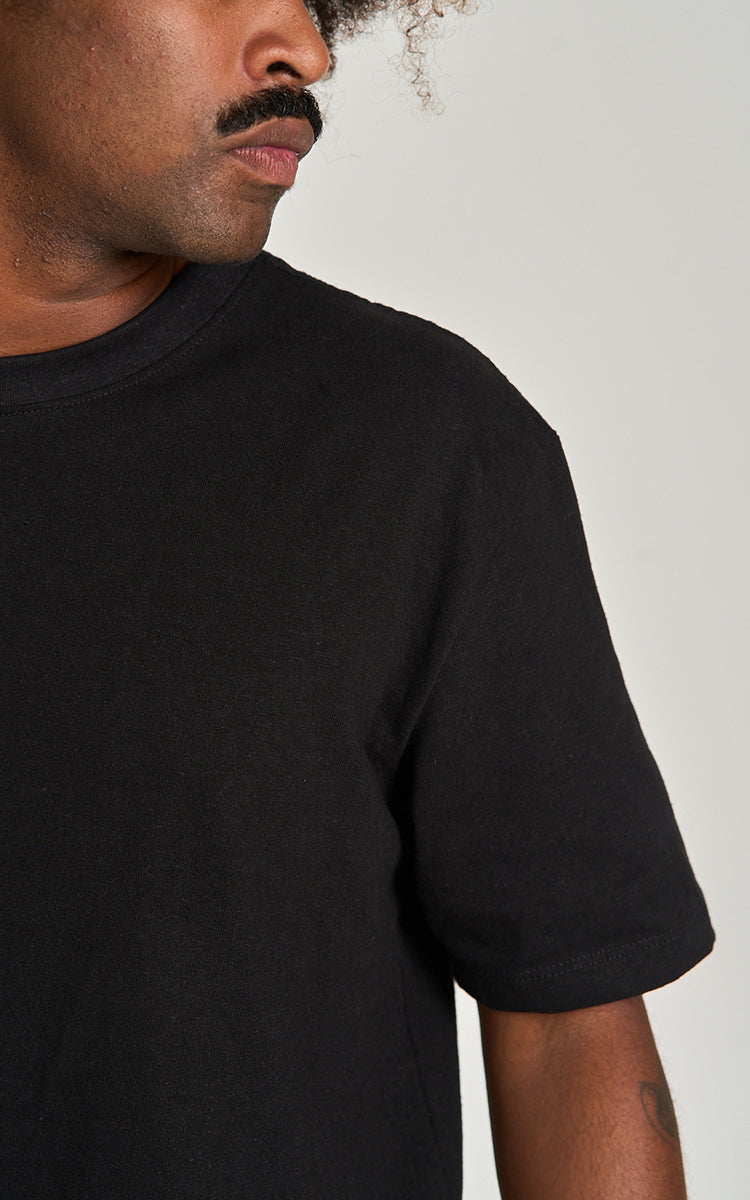 Camiseta Cânhamo Malhão Preto