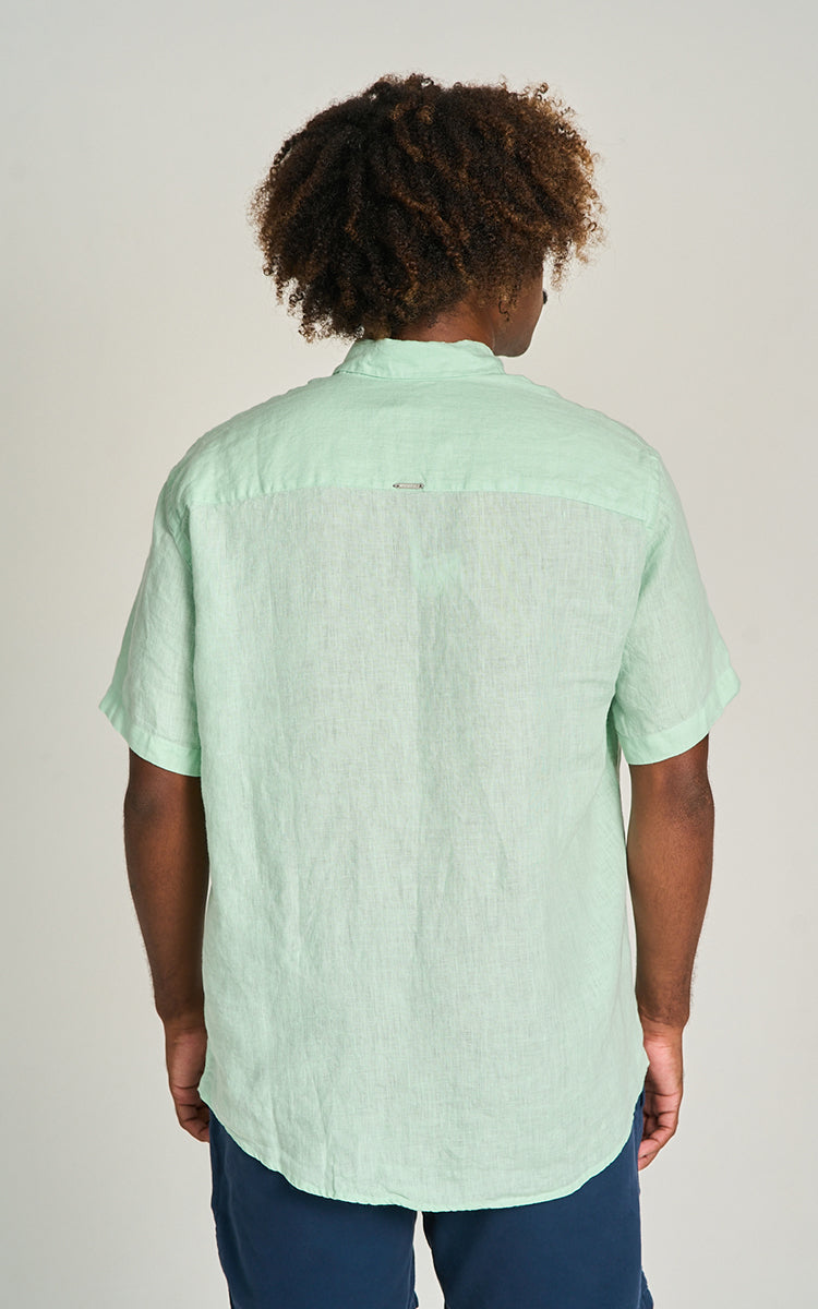 Camisa Puro Linho MC Verde Limao