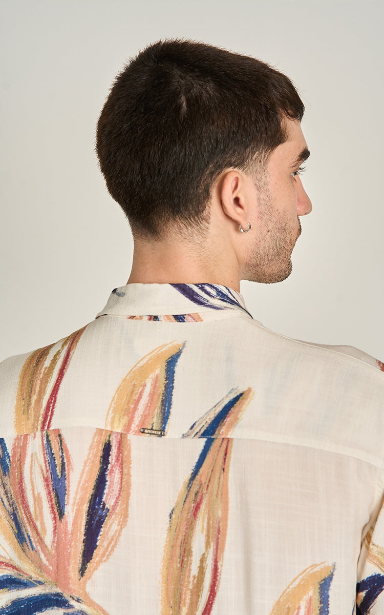 CAMISA HOBBY MC Off-White