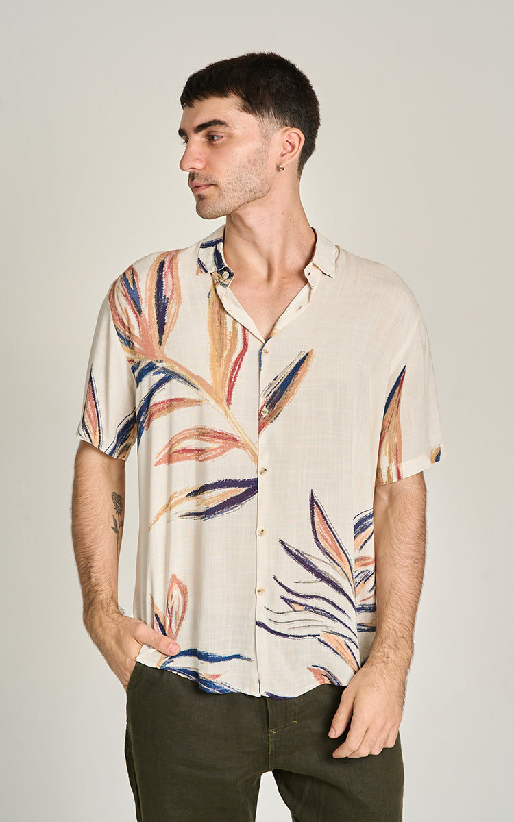 CAMISA HOBBY MC Off-White