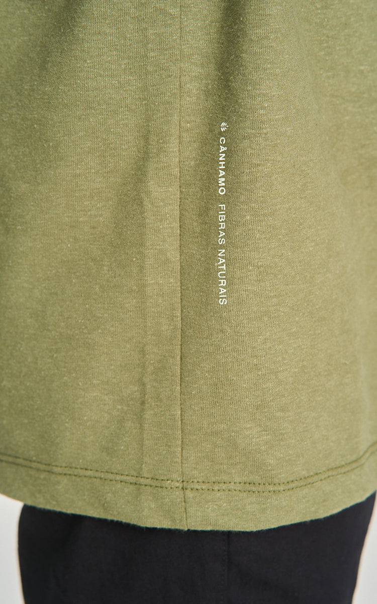 Camiseta Cânhamo Malhão Verde