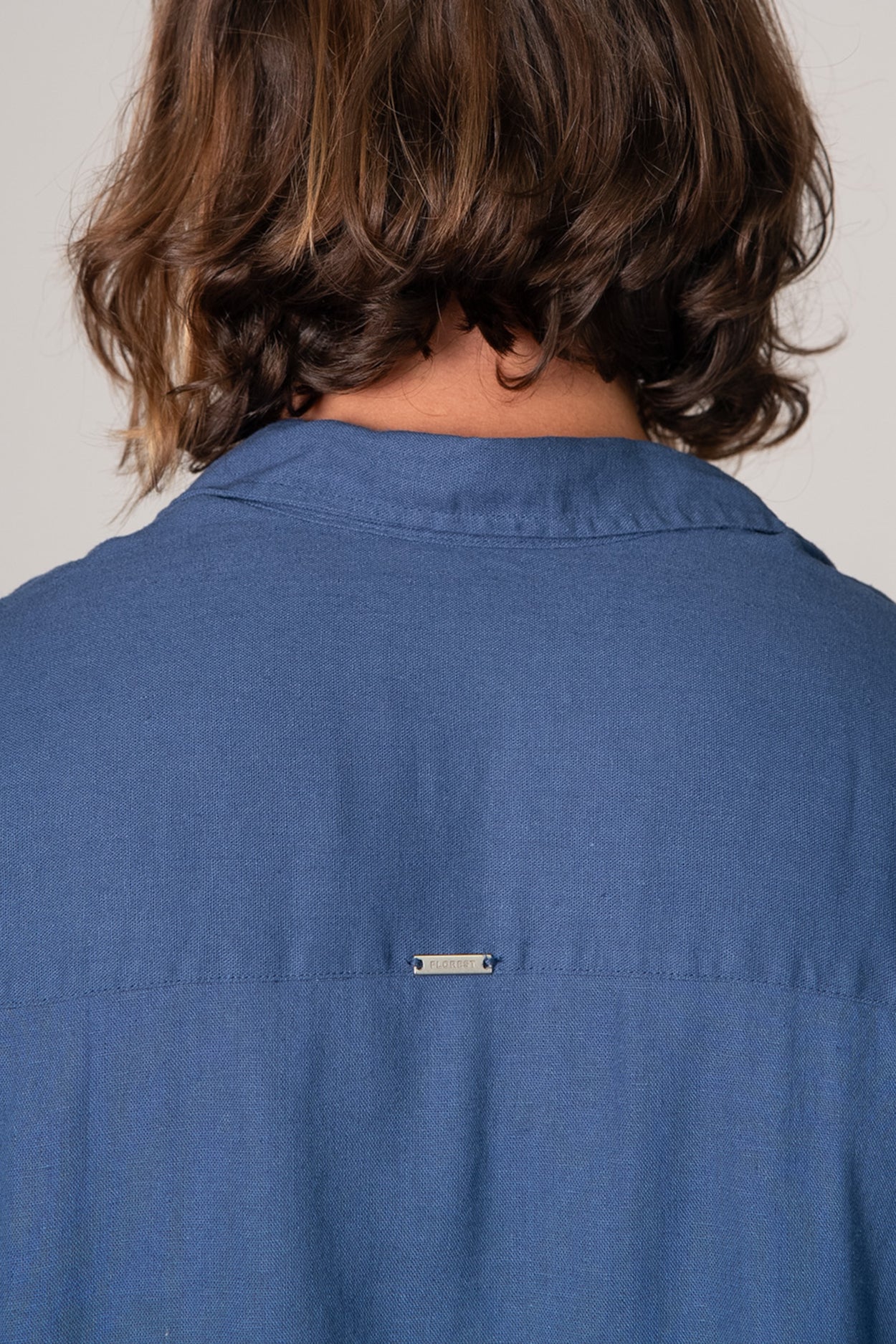 Camisa Satu Linho Azul Denim