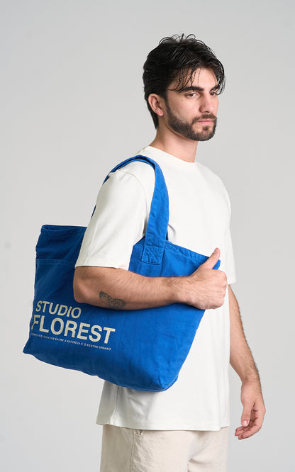 Tote Bag Basic Azul Intenso