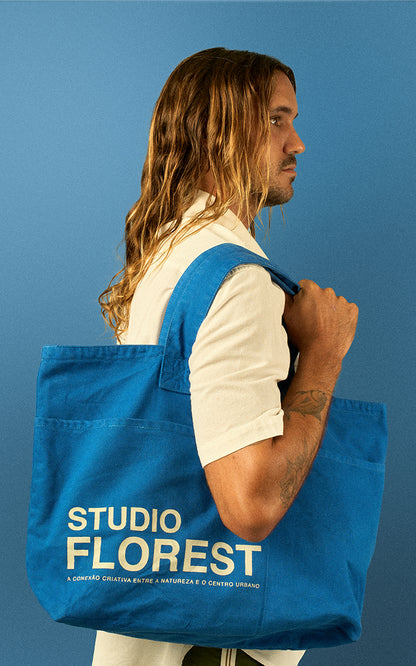 Tote Bag Basic Azul Intenso