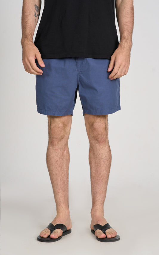 Short Sarja Leve Azul Marinho