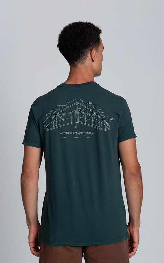 Camiseta Project Freedom Verde Escuro