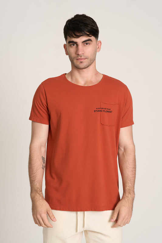 CAMISETA NATURE TRUST BOLSO Telha
