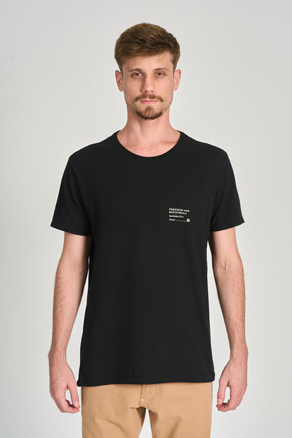 Camiseta Rocknroll Preto