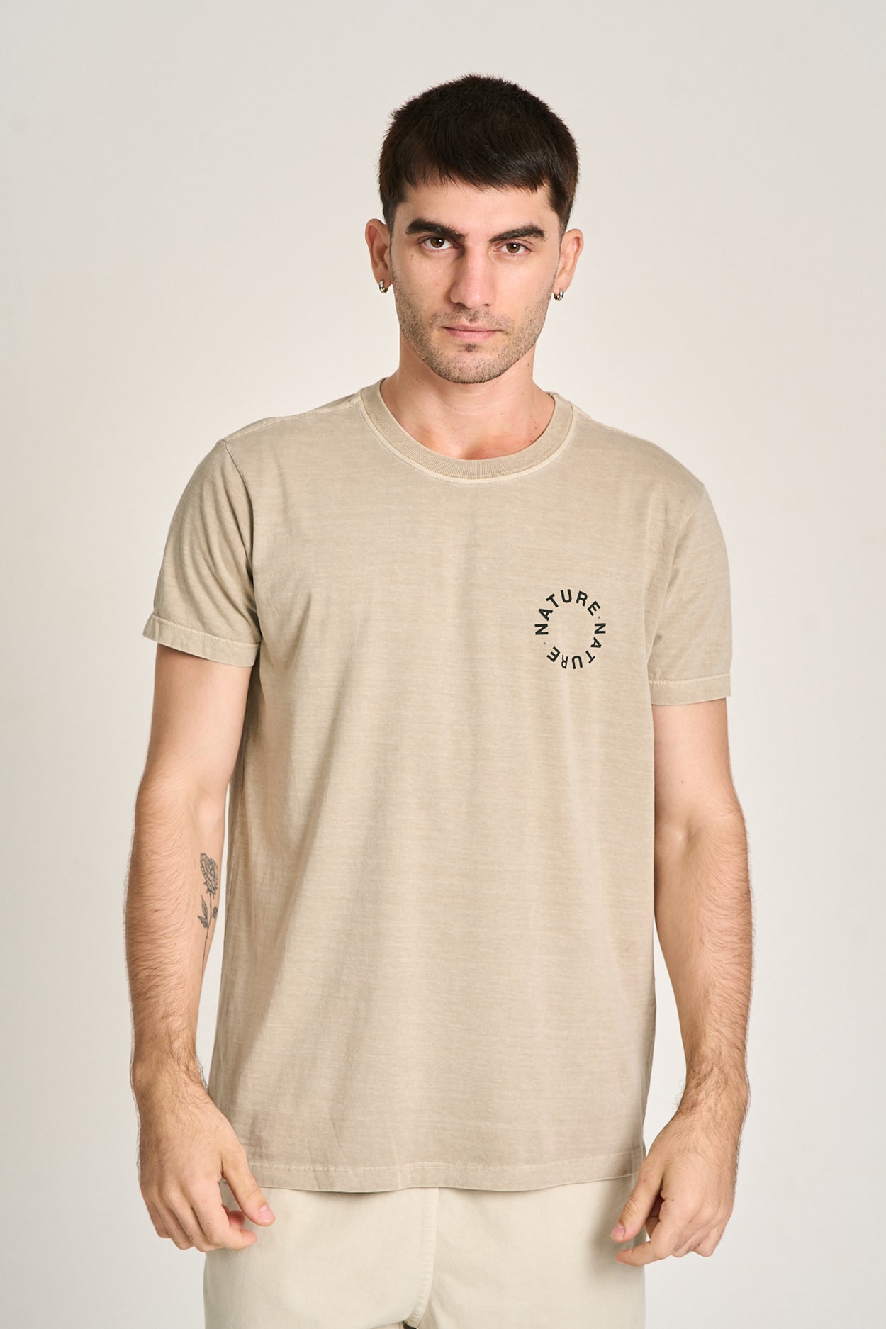 CAMISETA NATURE CIRCLE Caqui