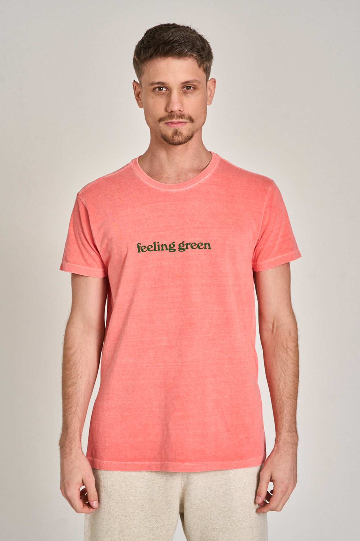 Camiseta Feeling Green Stone Rosa