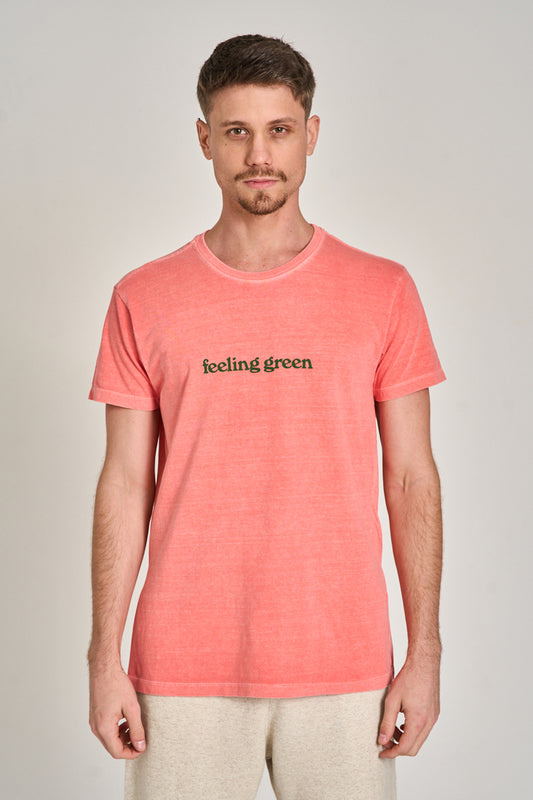 Camiseta Feeling Green Stone Rosa