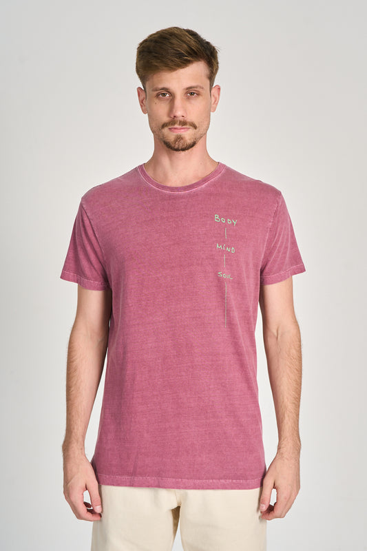 Camiseta Body Mind Soul Uva