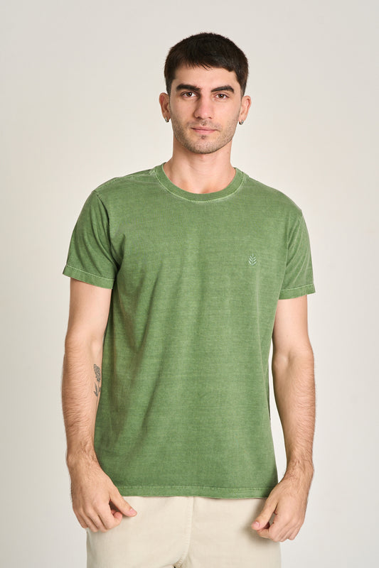Camiseta Basic Stone Verde Bandeira