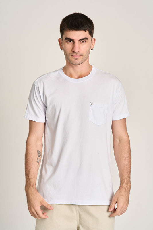 Camiseta Pocket Basic Branco