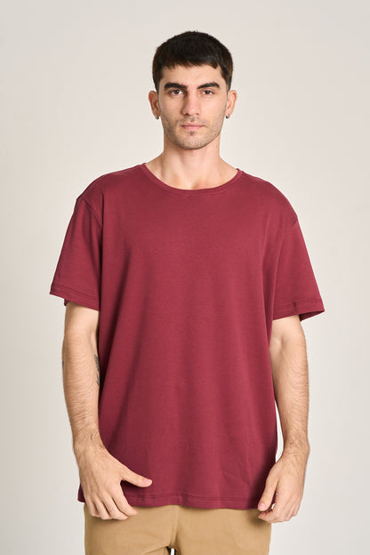 Camiseta Fio Egípcio Vinho