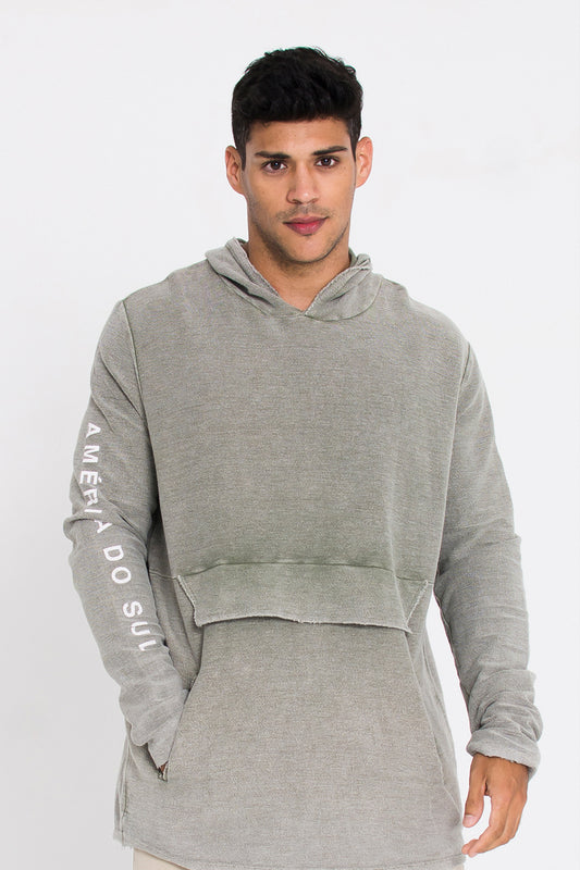Hoodie Iquitos Marmorizado Verde