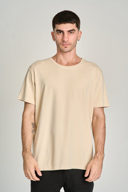 Camiseta Fio Egípcio Areia