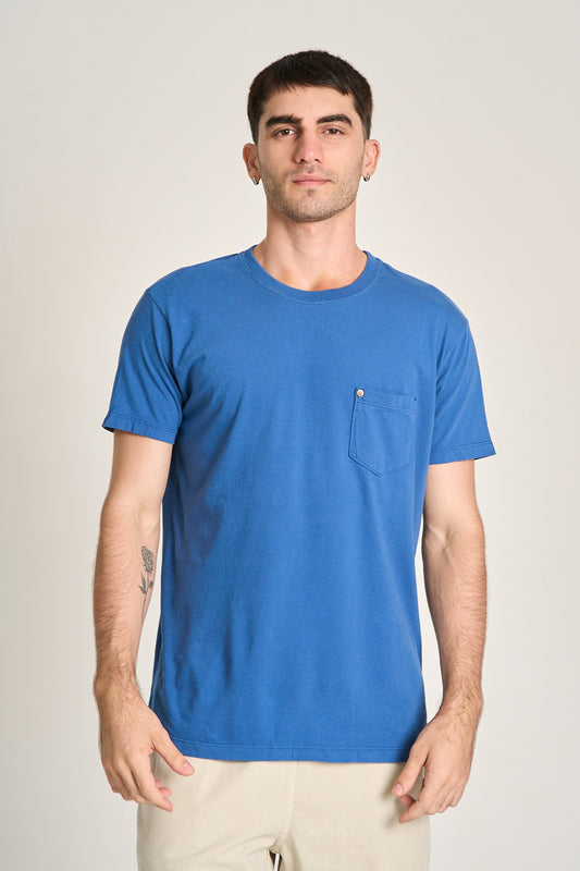 Camiseta Pocket Basic Azul Matisse