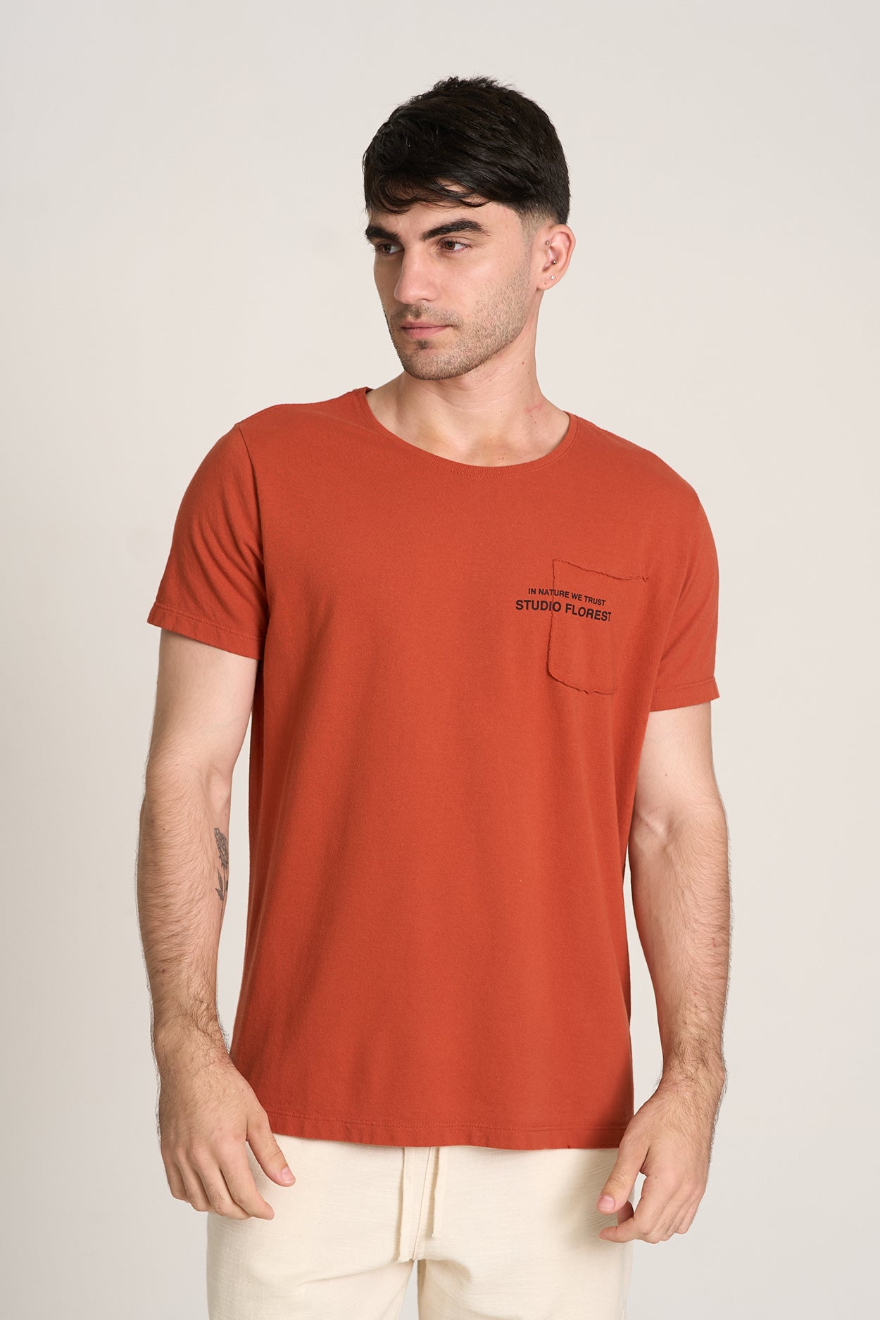 CAMISETA NATURE TRUST BOLSO Telha
