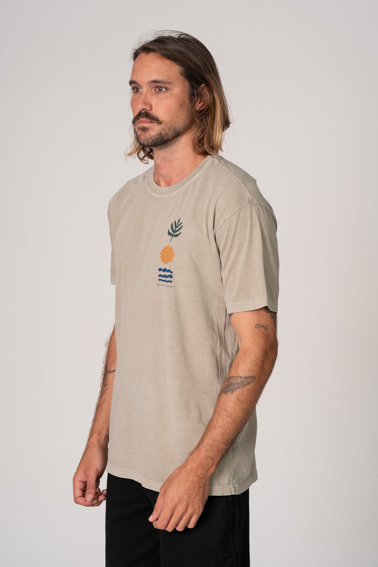 Camiseta Elementos Stone Caqui