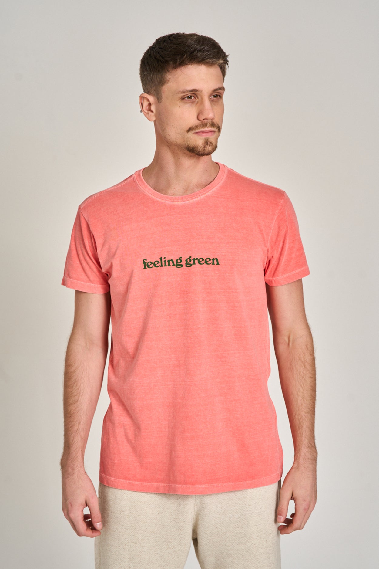 Camiseta Feeling Green Stone Rosa