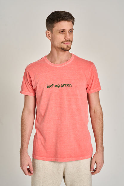 Camiseta Feeling Green Stone Rosa