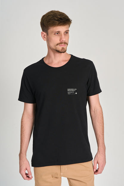 Camiseta Rocknroll Preto