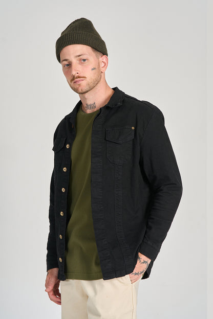 JAQUETA SARJA Preto