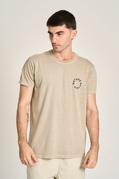 CAMISETA NATURE CIRCLE Caqui