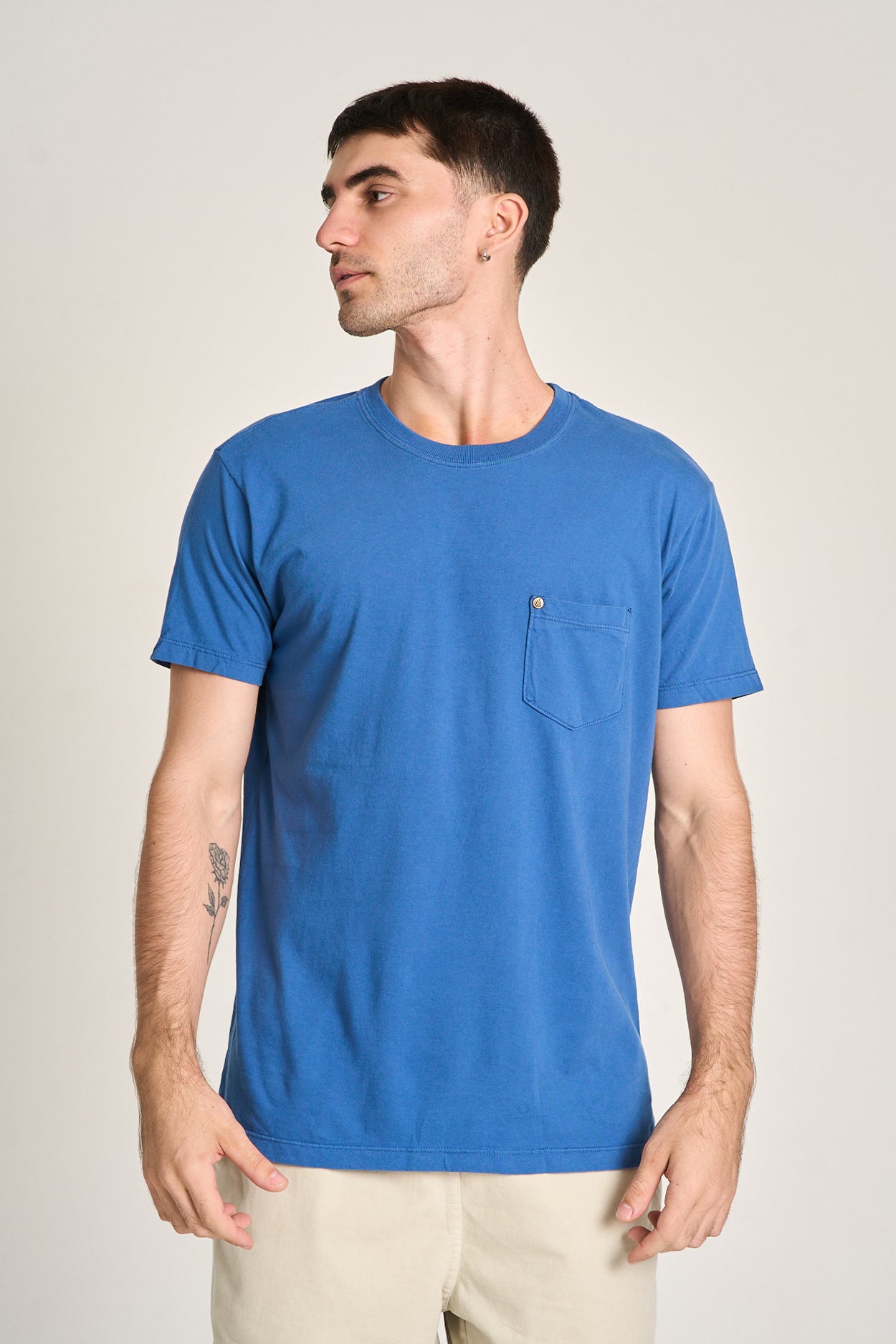 Camiseta Pocket Basic Azul Matisse