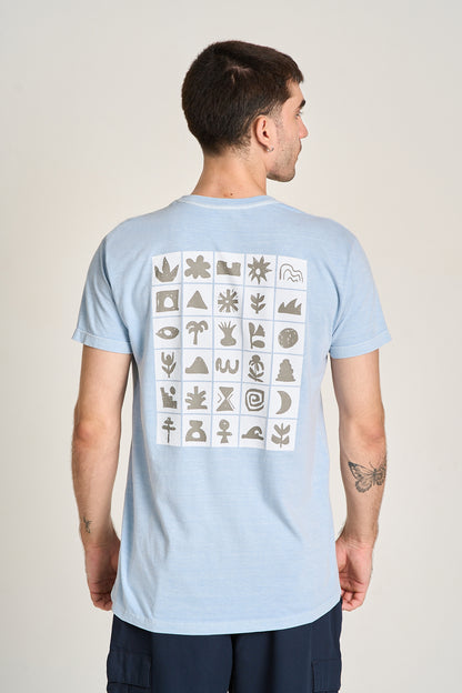 CAMISETA LADRILHOS Azul Claro