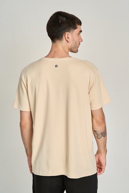 Camiseta Fio Egípcio Areia