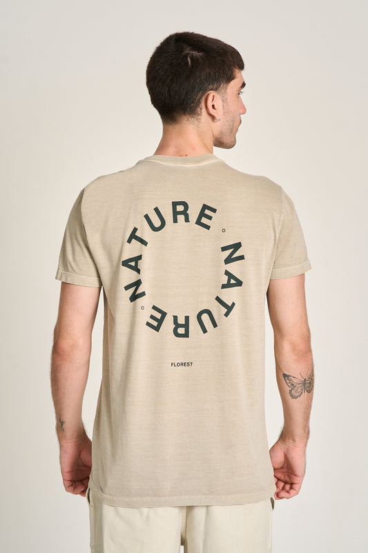 CAMISETA NATURE CIRCLE Caqui