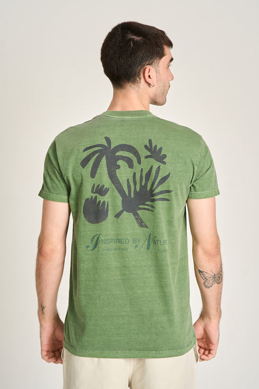 CAMISETA INSPIRED BY NATURE Verde Folha