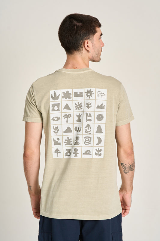 CAMISETA LADRILHOS Caqui