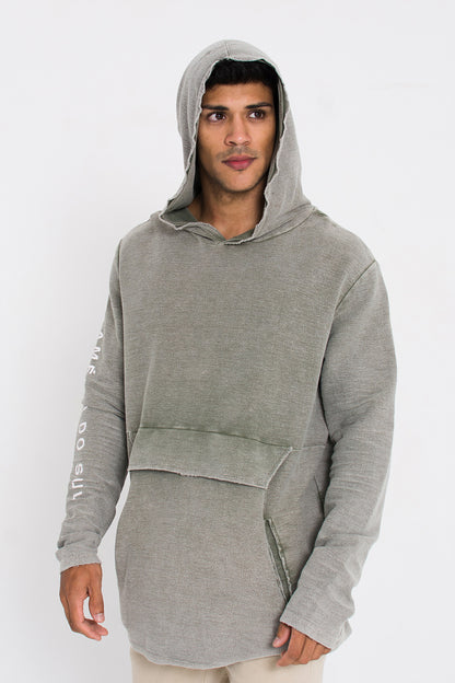 Hoodie Iquitos Marmorizado Verde