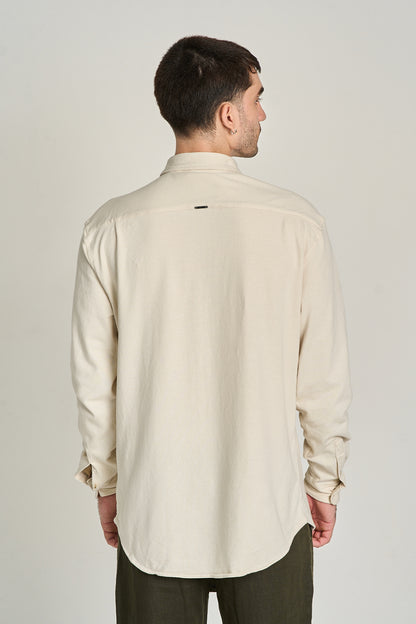 CAMISA BLANC ML Bege