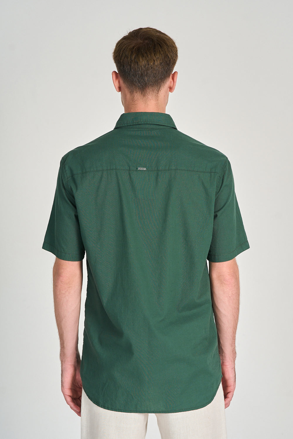 Camisa Flat MC Verde Musgo