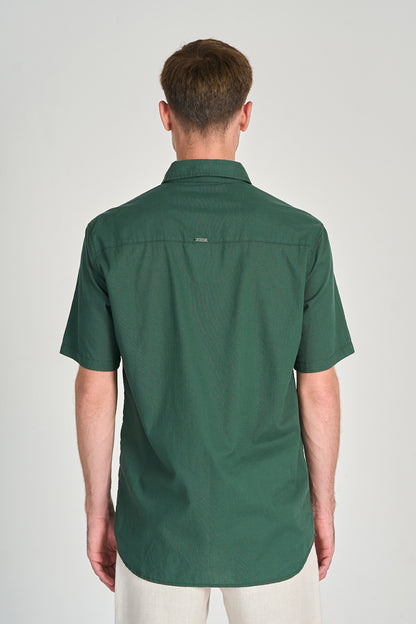 Camisa Flat MC Verde Musgo