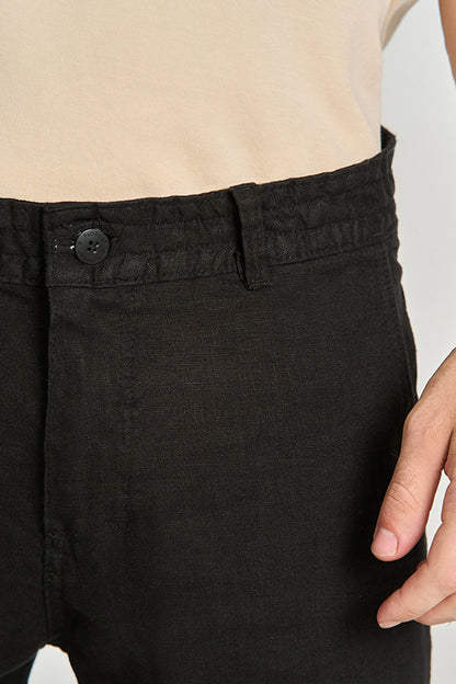 Calça Puro Linho Preto