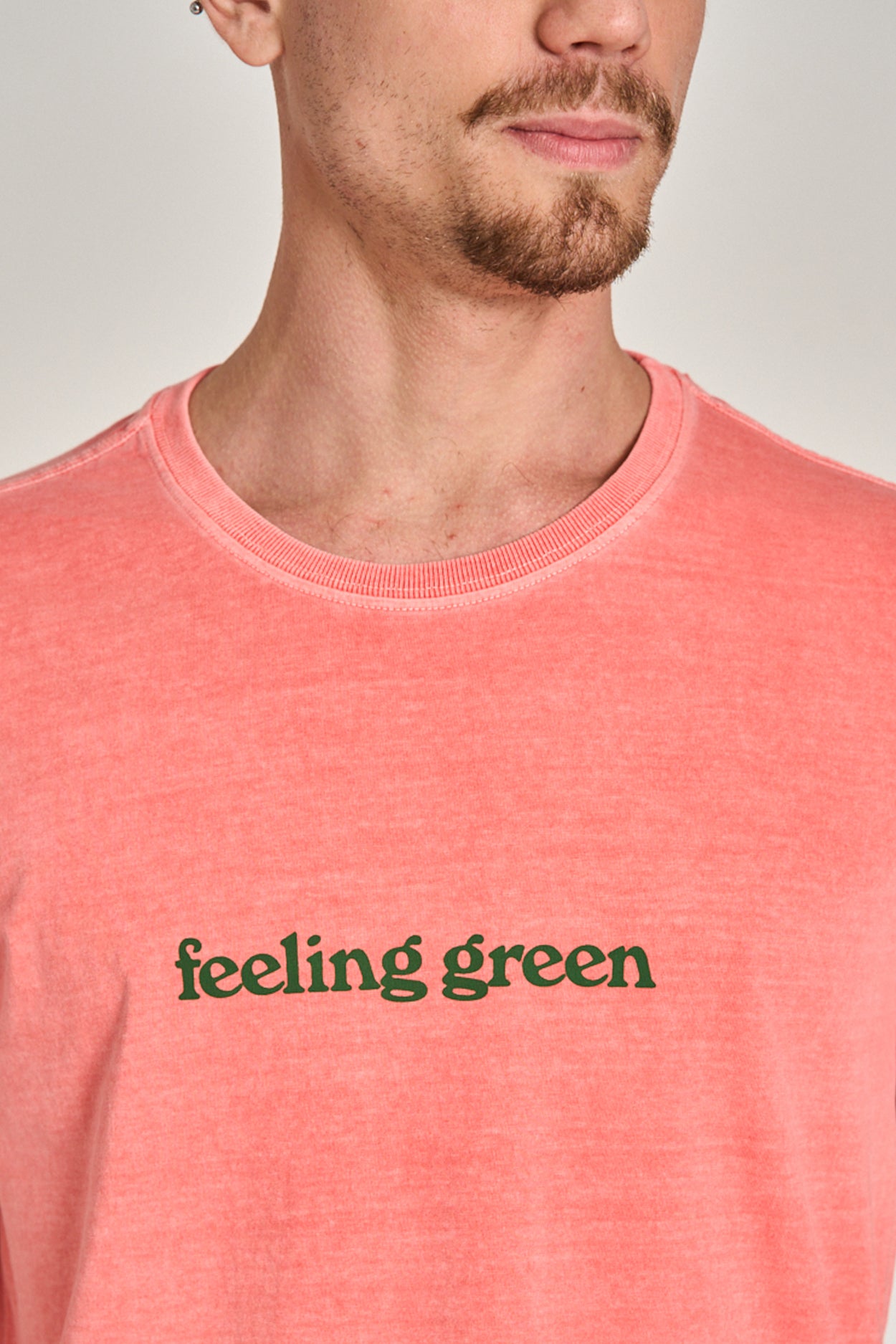 Camiseta Feeling Green Stone Rosa