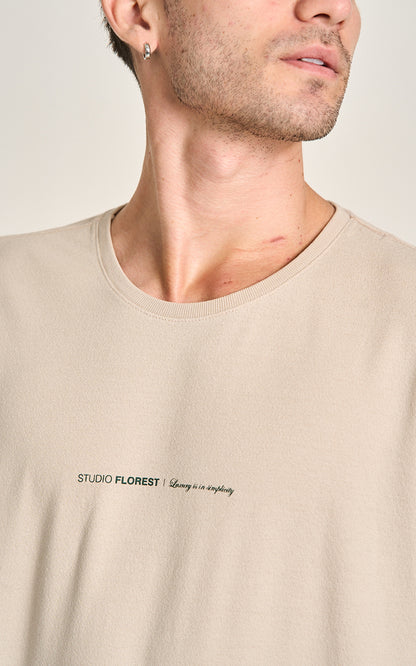 Camiseta Luxury Caqui