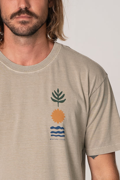 Camiseta Elementos Stone Caqui