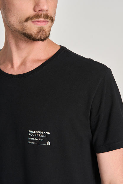 Camiseta Rocknroll Preto